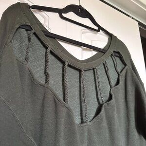 American Eagle Ombre Green Oversized Sweater Size XL